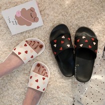 Japanese home slippers womens new summer bath household non-slip word sweet indoor slippers fairy wind