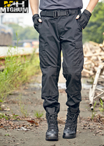 2019 Polyester Cotton Trousers Routine New Men Business Casual Loose Pants Mid Waist Straight Cylinder Long Work Fit Pants Outdoor Black