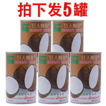 Giant coconut king coconut milk 400ml * 5 cans of sweet fruit coconut milk coconut juice sago baking raw materials