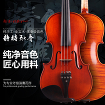 Ya Shi handmade tiger pattern violin performance test adult children beginner instrument violin