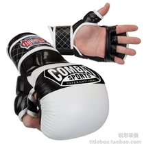 (Shipped from the United States)COMBAT professional MMA gloves thickened half-finger sandbag training fighting UFC gloves men and women