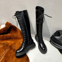 Wonderful couple Martins women's shoes English wind 2021 new autumn and winter Joker thin boots handsome plus velvet women's boots