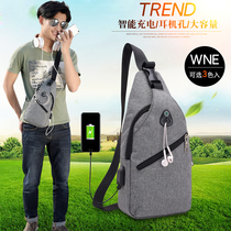 Mens Single Shoulder Sabble Backpack Oxford Brussels Bag Han Edition Tide Casual Mens Bag Bag