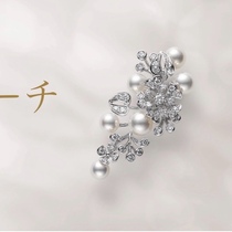 M with beautiful color flowers Japan akoya Haizhu retro elegant brooch brooch