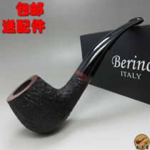 Italy Berino Beleno old-fashioned solid wood portable Heather tobacco pipe mens small 902 hemp noodles