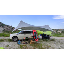 ICERIVER silver wings-car side tent coated with silver reflective sunshade anti-ultraviolet camping sunscreen rain awning