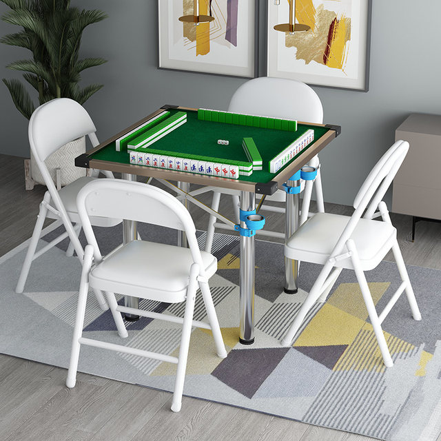 ການຂົນສົ່ງຟຣີ folding mahjong table board ຄົວເຮືອນ chess ງ່າຍດາຍແລະຕາຕະລາງບັດຄູ່ມືຕາຕະລາງລີມມື rubbed ຫໍພັກ dual-use mahjong table