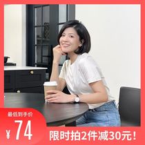 Limited-time two-cut 30 burst regroup 6% mulberry silk short sleeve T-shirt to be slim and cool