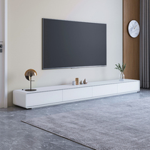 Nordic solid wood paint tea cabinet combination modern minimal living room small household light luxury landing TV cabinet