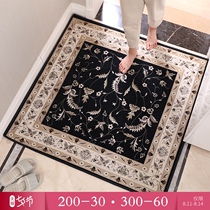 (Doormat)European-style floor mat Doormat Square entrance door foot mat Foyer living room carpet Doormat