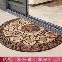 Outdoor semicircular door mat Door mat Door mat European-style plastic outdoor rubber non-slip mat
