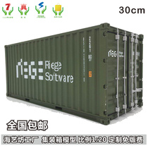 RIEGE Container Model 1:20 Container Model Showcase to be ordered with a container model