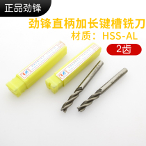 jing feng straight shank lengthened keyway milling cutter 3 4 5 6 8 10 12 14 16 18 20 22 25 2 Edge