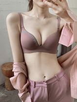 Underwear female bra gathering thickened steel-free bra summer seamless steel bra bra no empty cup