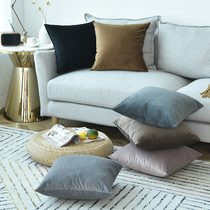 Nordic Velvet pillow cover cushion Car bedroom bed backrest cushion Living room sofa pillow pillow core can be customized