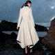 ເສື້ອຂົນສັດບໍລິສຸດຕົ້ນສະບັບສອງດ້ານສໍາລັບແມ່ຍິງ 2024 ລະດູຫນາວ Hepburn ແບບ retro ຂະຫຍາຍແບບ oversized skirt woolen coat