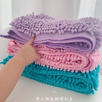 Pet dog chenille water absorption quick drying wipe towel Bomei puppy cat bath towel bath supplies VIP