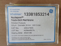 WHATMAN trail etched PC polycarbonate film 0 8um aperture 19mm 800284 800284 10417304