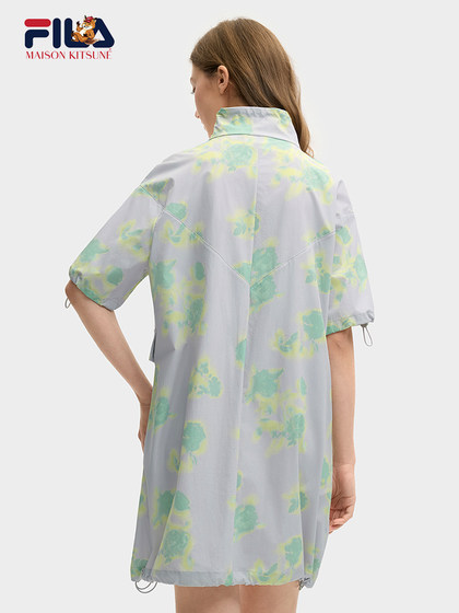 Fila Maison Kitsun Fila Woven Dress for Women 2025 Summer New Sluded Skirt Fila Maison Kitsun Fila Woven Dress for Women 2025 Summer New Sluded Skirt