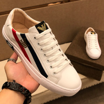 European station new 2022 all-match leather light luxury embroidered casual mens shoes