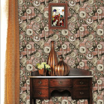 Industrial era industrial wind wallpaper machine bearing chain pattern wallpaper personality theme room background wallpaper