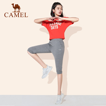 Camel mens pants 2021 Summer new womens pants bunches pedicure 7-pants J0S242129 J0S142128