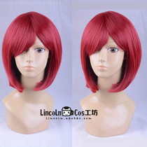 New projectile theory broken V3 Yumeno secret Sub character shape Red hair white Snow Ji Snow cos wig