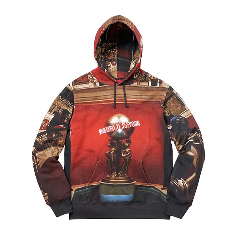 【国现】17fw supreme/scarface world is yours 奖杯卫衣