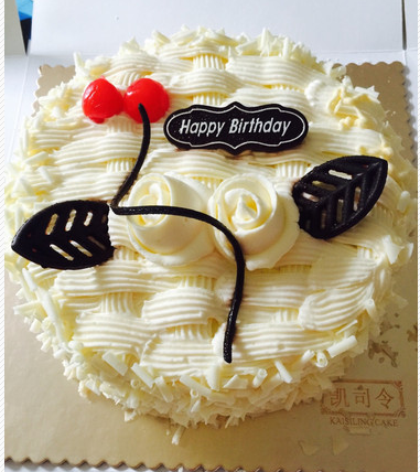 正品凯司令经典鲜奶编织蛋糕传统惯奶油生日蛋糕上海配送货速递_7折