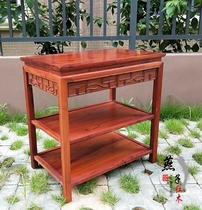Mahogany furniture Myanmar pear coffee table Chinese tea stand tea stand corner a few side cabinet kitchen rack