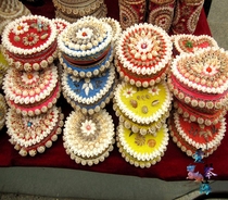 Natural Conch shell Round Heart-shaped Jewelry Box Gift Box Conch shell Jewelry Box 13 cm