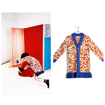 Spot wolf and rita 19 autumn and winter new childrens long wool cardigan sweater