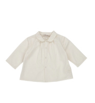 Spot Caramel 20 Spring Summer New Products Baby Boy White Long Sleeve Shirt