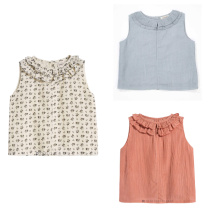 Spot Caramel 19 Spring Summer New Products Children Girl Girl Short Sleeve T-shirt Blouse