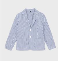 Spot armani 20 spring summer New products Children boy blue striped Western suit jacket