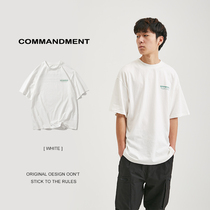 COMMENT Summer Loose Crew Neck English Print Simple Plain Short Sleeve T-Shirt Half Sleeve Top