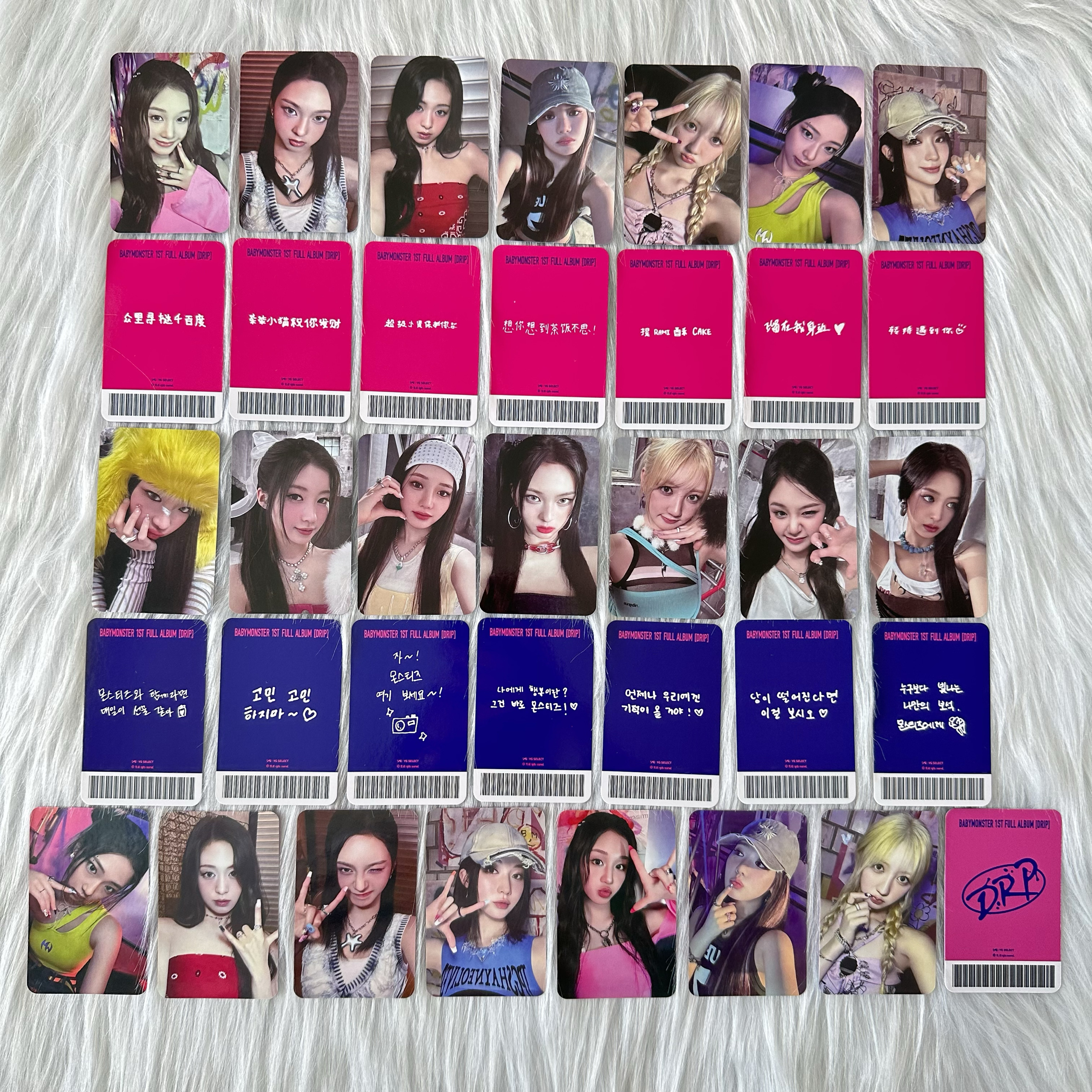 babymonster makestar 中華 中国 ラキドロ 7枚コンプセット BABYMONSTER FOREVER 明洞 ラキドロ 7枚コンプセット