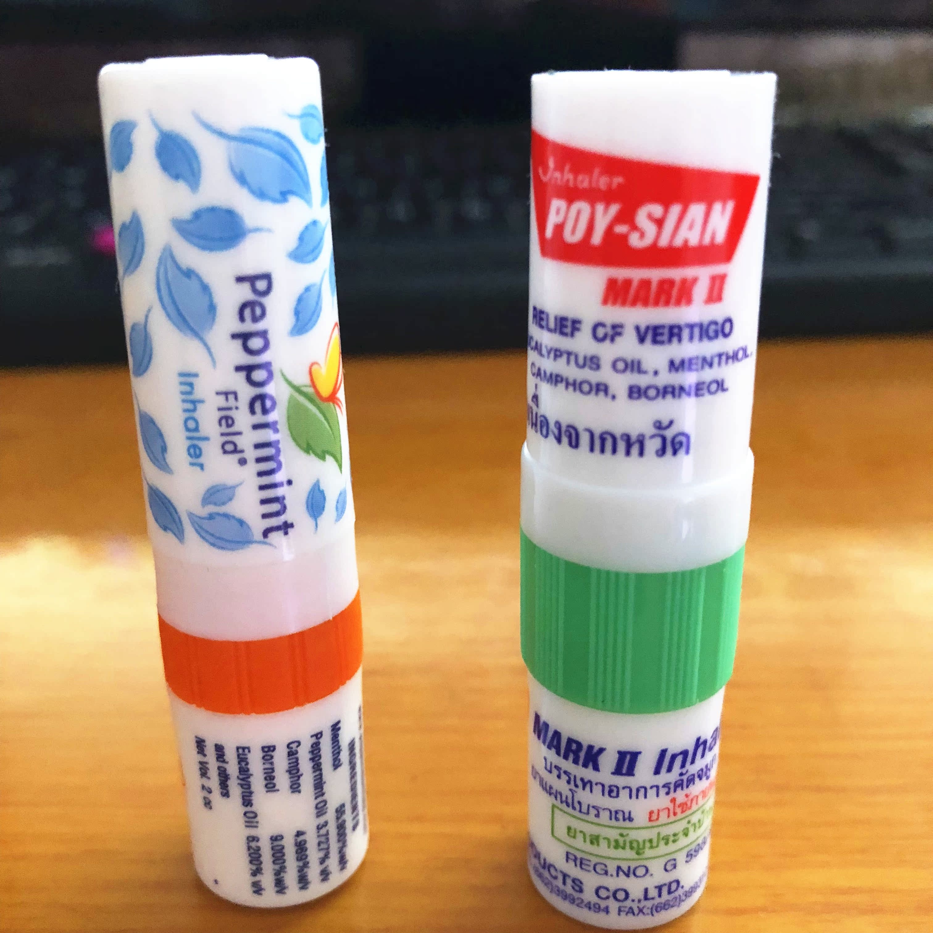 711采购泰国八仙筒薄荷鼻通清凉油缓解鼻塞提神醒脑防晕车拍下2支