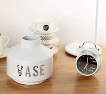 Soft Dress Design Blue Wave Pup Triangle Wave English Ceramic vase-like Room Hotel Shop Window Furniture Selling