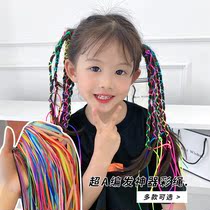 Girl tie hair dirty braid headwear little girl hair accessories color dirty braid children hair rope baby Hairband head rope