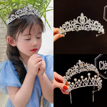 Childrens crown hair hoop headdress Korean girl hairclip hair comb comb hairpin princess birthday crown girl hair accessories