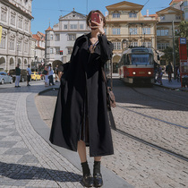 Hepburn trench coat womens long spring and autumn clothes 2021 New British style fashion temperament over the knee early autumn coat coat