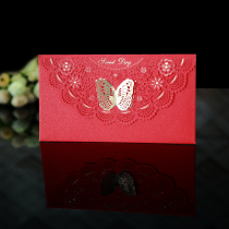 New wedding universal hollow butterfly hard thick personality creative 520 red envelope red packet