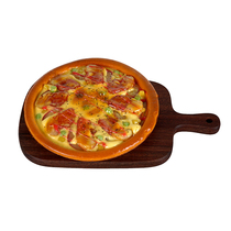 Simulation food roasted bacon beef Seafood PIZZA PIZZA PIZZA model tea restaurant cabinet display props decoration ornaments