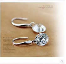 Korean Version Fashion 925 Pure Silver Ear Ring Long earrings Accessories New Silver Accessories Earrings Earrings Birthday Gift Anti-Allergy Woman