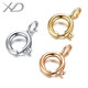 XD spring buckle bracelet necklace k gold buckle 18k gold buckle gold button DIY accessories color gold small buckle XD spring buckle bracelet necklace k gold buckle 18k gold buckle gold button DIY accessories color gold small buckle