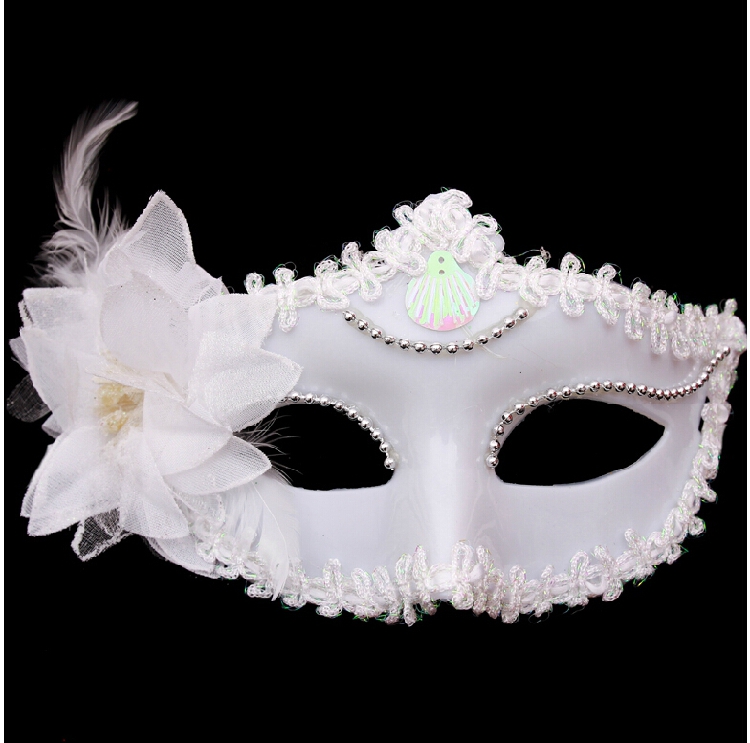 Halloween Snow White Mask Female Masquerade Party Adult Children Half Face Venetian Princess Mask