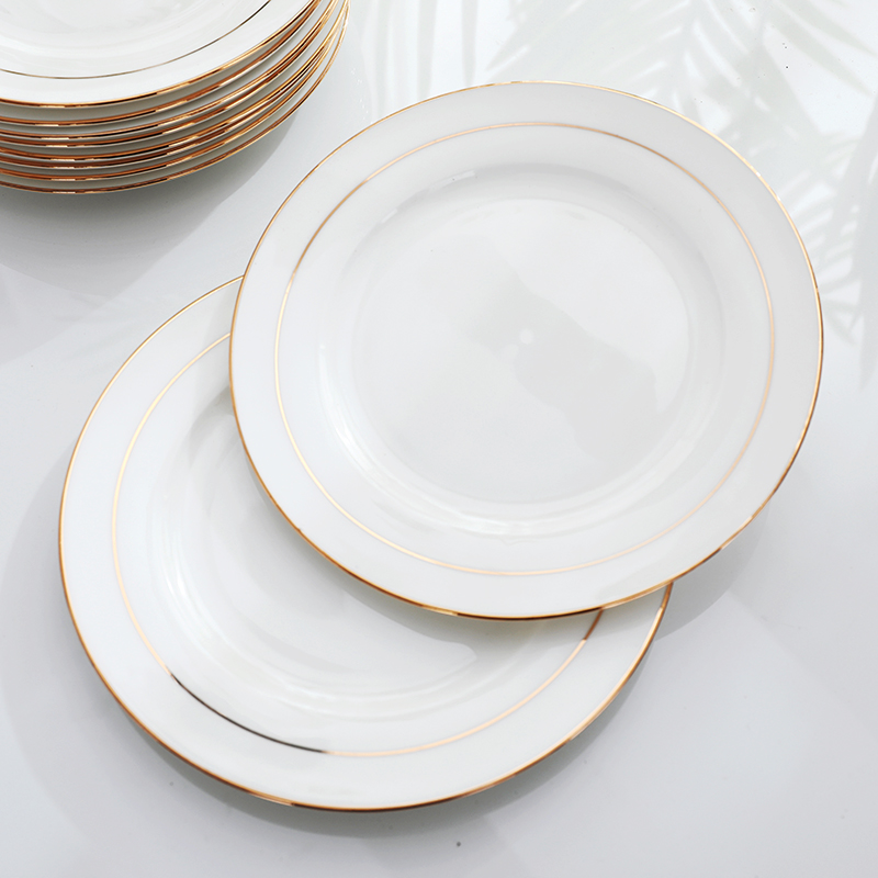 Jingdezhen ceramic plate disc home snack plate vomit ipads plate up phnom penh steak west pot plate of flat plate