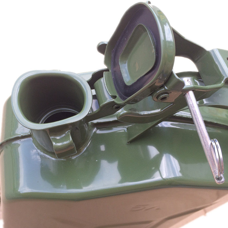 美式超加厚5l 10升加厚加油桶20升汽油壶汽油桶30升美式军绿油箱