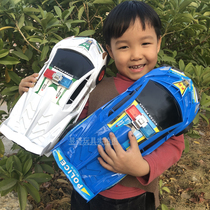 Large racing police car coasting childrens toy car boy sports car fall resistant medium jeep off-road vehicle